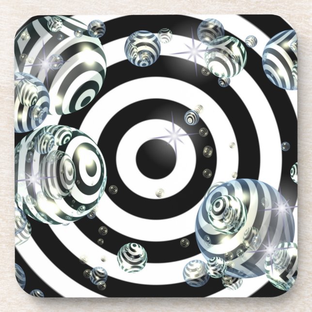 ensemble de dessous de verre de sphères optiques (Devant)