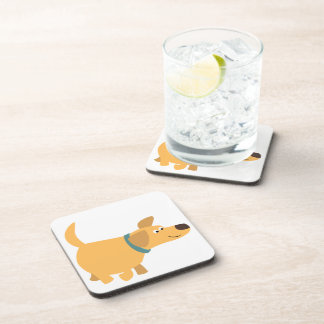 Ensemble de Dessous de verre du Labrador jaune car