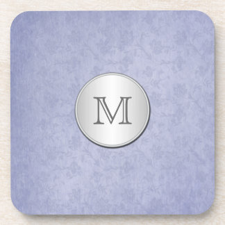 Ensemble de Dessous de verre en argent fumé bleu m