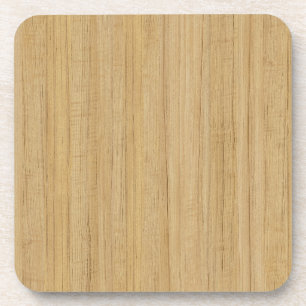 ensemble de dessous de verre en bois jaune foncé