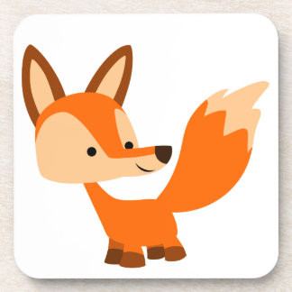 Ensemble de Dessous de verre en Fox Cartoon Conviv