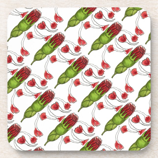 Ensemble de Dessous de verre floraux "Carnation Bu (Devant)