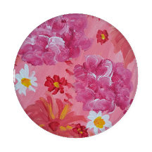 Ensemble de Dessous de verre Floraux Roses coucher