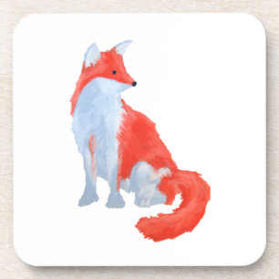 Ensemble de Dessous de verre Fox mignonne