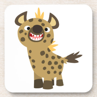Ensemble de Dessous de verre Hyena Cartoon Doux et