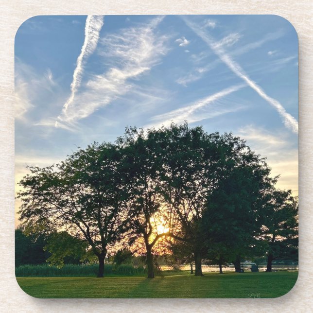 Ensemble de dessous de verre Midwest Sunset (Devant)