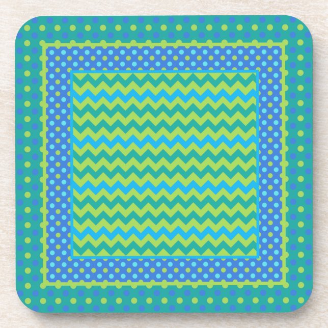 Ensemble de Dessous de verre : Mix'n'Match Chevron (Devant)