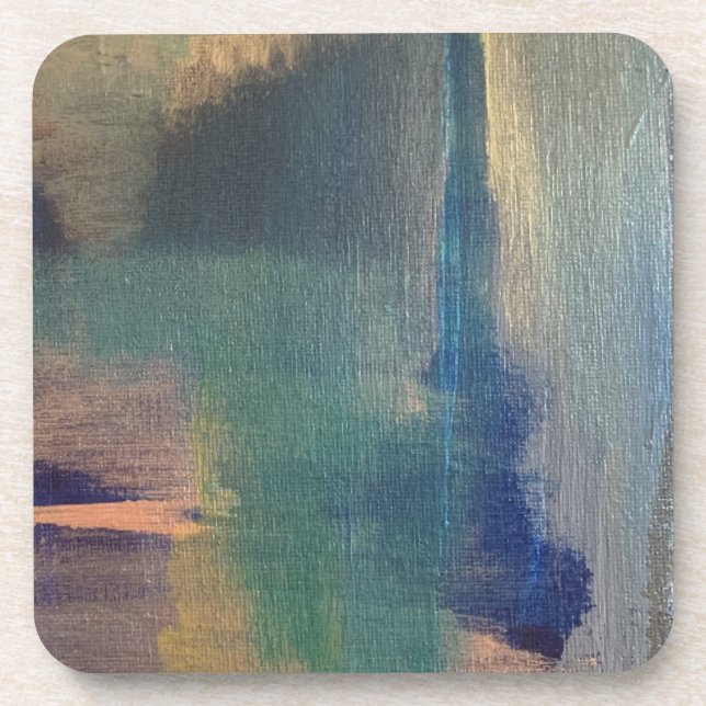 Ensemble de dessous de verre modernes abstraits (Devant)