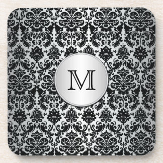 Ensemble de Dessous de verre Monogrammes Noir et A