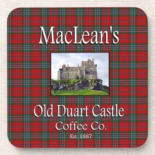 Ensemble de Dessous de verre Old Duart Castle Coff (Devant)