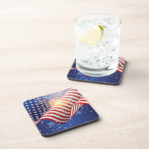 Ensemble de Dessous de verre patriotiques