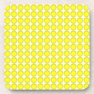 Ensemble de dessous de verre - Points Jaunes