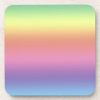 Ensemble de dessous de verre - Rayures arc-en-ciel