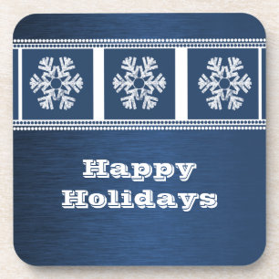 Ensemble de Dessous de verre Snowflakes moderne, b