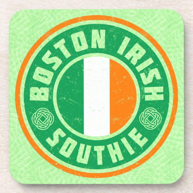 Ensemble de Dessous de verre Southie irlandais (Devant)