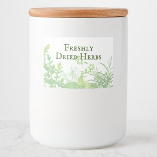 Ensemble de Étiquettes alimentaires pour herbes sé