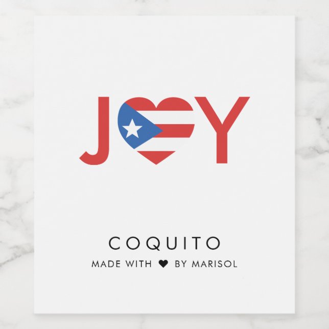 Ensemble de Étiquettes Coquito Food and Beverage (Étiquettes simples)