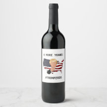 Ensemble de Étiquettes de vin Trump