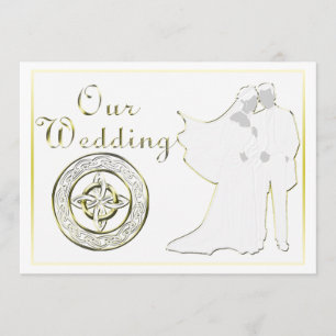 Ensemble de Faire-part de mariage de noeuds celtes