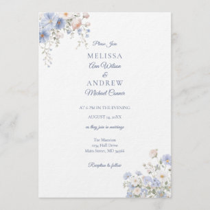 Ensemble de faire-part de mariage Something Blue