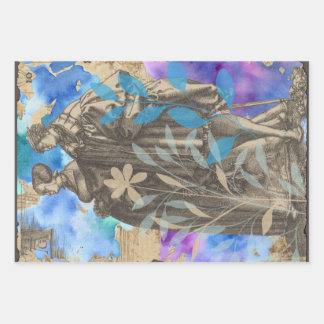 Ensemble de feuilles de papier cadeau pour couples
