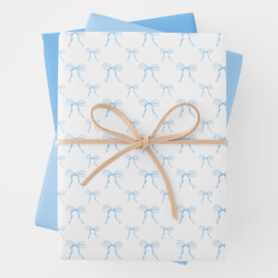 Ensemble de feuilles de papier d'emballage à ruban