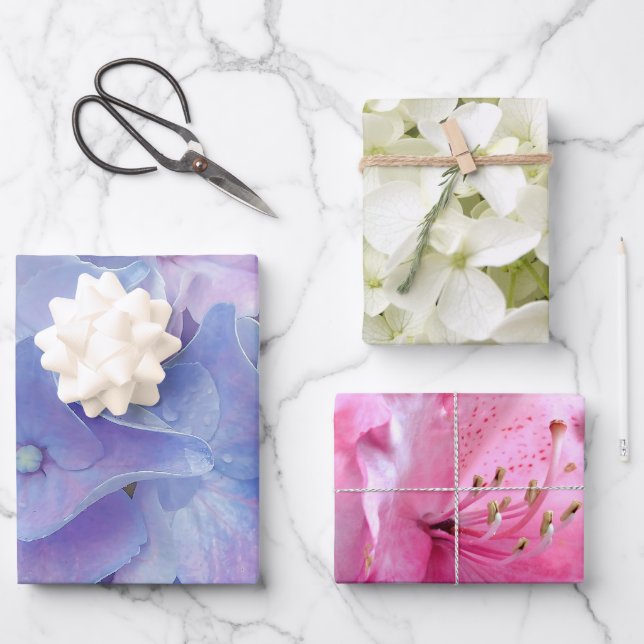 Ensemble de feuilles plates de papier d'emballage  (Recto)
