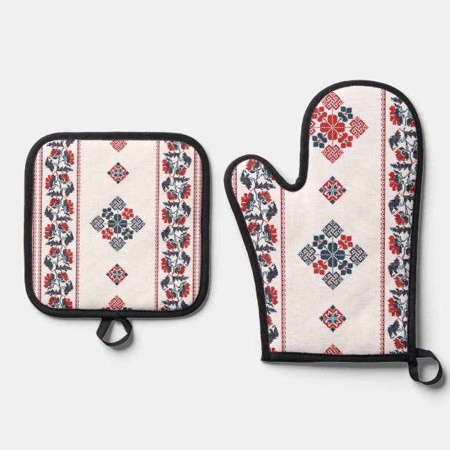 ENSEMBLE DE GANT DE CUISINE ET DE MANIQUE . (Recto)
