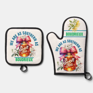Ensemble De Gant De Cuisine Et De Manique 3e Ensemble de porte-thé sucré Sud Mitt & Pot