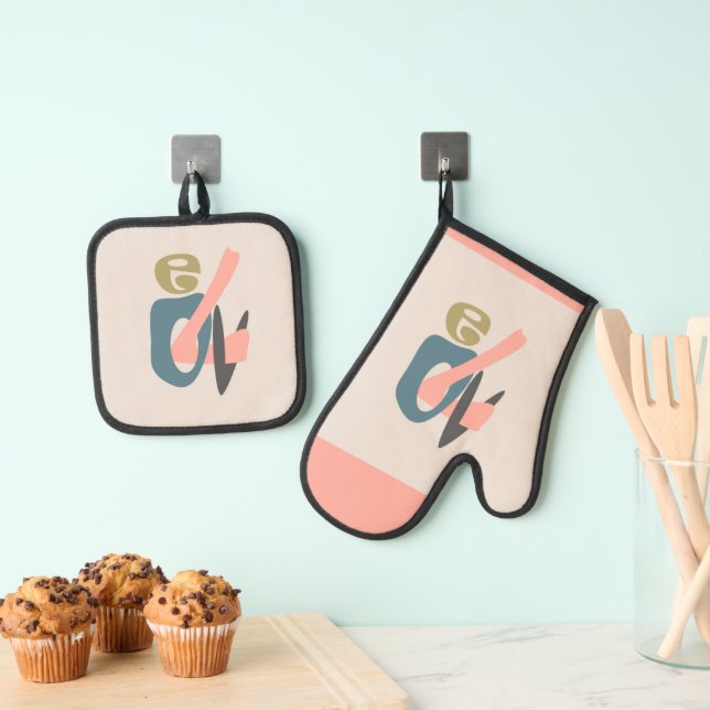 Ensemble De Gant De Cuisine Et De Manique Amour (In situ (suspendu))