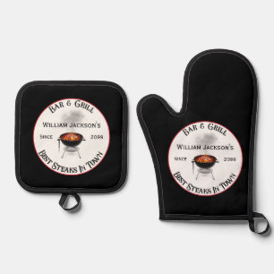 Ensemble De Gant De Cuisine Et De Manique Barre et grill Barbecue Grill Master