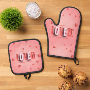 Ensemble De Gant De Cuisine Et De Manique Cadeaux de la Saint-Valentin de SlipperyJoe's ton 