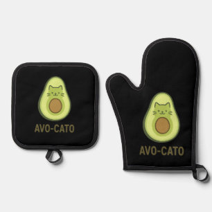 Ensemble De Gant De Cuisine Et De Manique Citation amusante disant Avo Cato Humour Cat Avoca