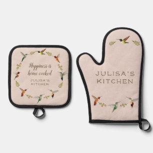 Ensemble De Gant De Cuisine Et De Manique Colibri