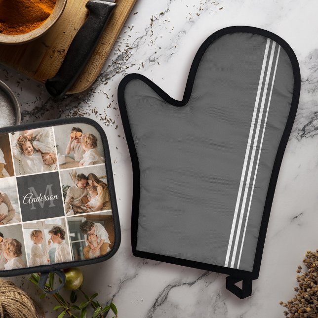 Ensemble De Gant De Cuisine Et De Manique Collection Famille Moderne Photo & cadeau personna (Créateur téléchargé)