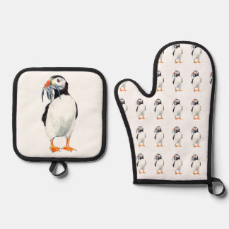 Ensemble De Gant De Cuisine Et De Manique Conception de Puffin