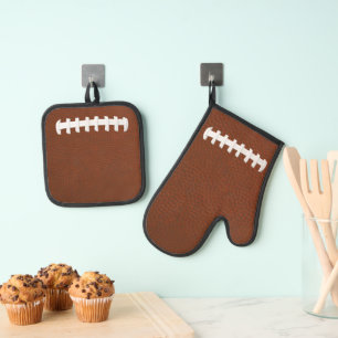 Ensemble De Gant De Cuisine Et De Manique Conception du football