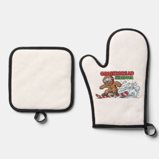 Ensemble De Gant De Cuisine Et De Manique Cookie à bord