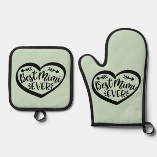 Ensemble De Gant De Cuisine Et De Manique Cool Mimi Club, Cadeau Mimi