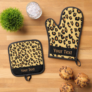 Ensemble De Gant De Cuisine Et De Manique Create Your Own Leopard Skin Pattern