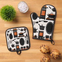 Cuisine compagnon four Mitt et porte-pots Duo