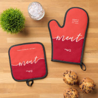 Cuisine Kosher Script Viande avec hébreu rouge
