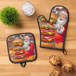 Ensemble De Gant De Cuisine Et De Manique 🔥 Cuisinez, Créez et Conquérez la Cuisine avec St
