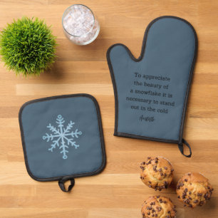 Ensemble De Gant De Cuisine Et De Manique Décor pour la maison avec citation d'Aristote pour