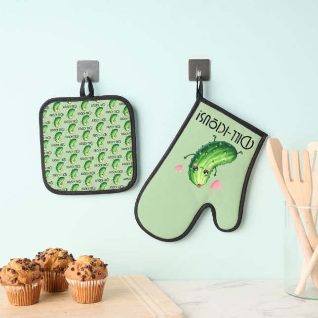 Ensemble De Gant De Cuisine Et De Manique Dill-icieux (In situ (suspendu))