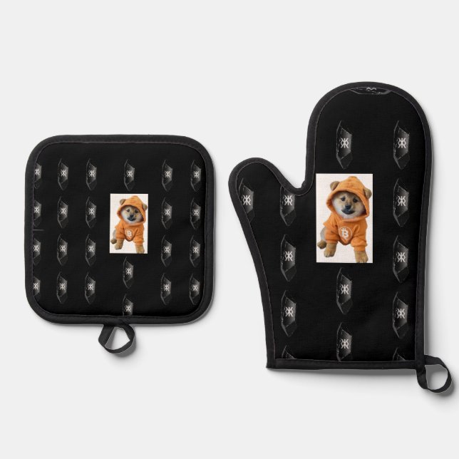 Ensemble De Gant De Cuisine Et De Manique $DOG / Runestone Four Mitts & Pot Holders (Recto)