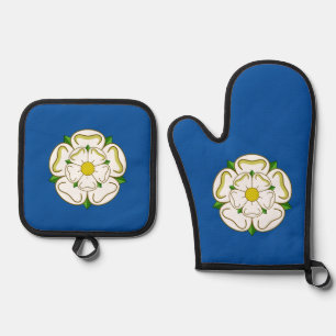 Ensemble De Gant De Cuisine Et De Manique Drapeau du Yorkshire