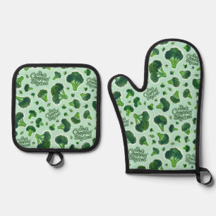 Ensemble De Gant De Cuisine Et De Manique Elle coupe du brocoli Humour Génération X Nouveaut