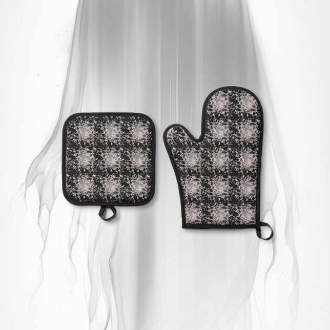 Ensemble De Gant De Cuisine Et De Manique Énergie Ghoss (Créateur téléchargé)