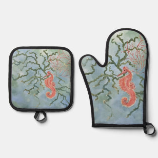 Ensemble De Gant De Cuisine Et De Manique Ensemble de porte-pots Mitt